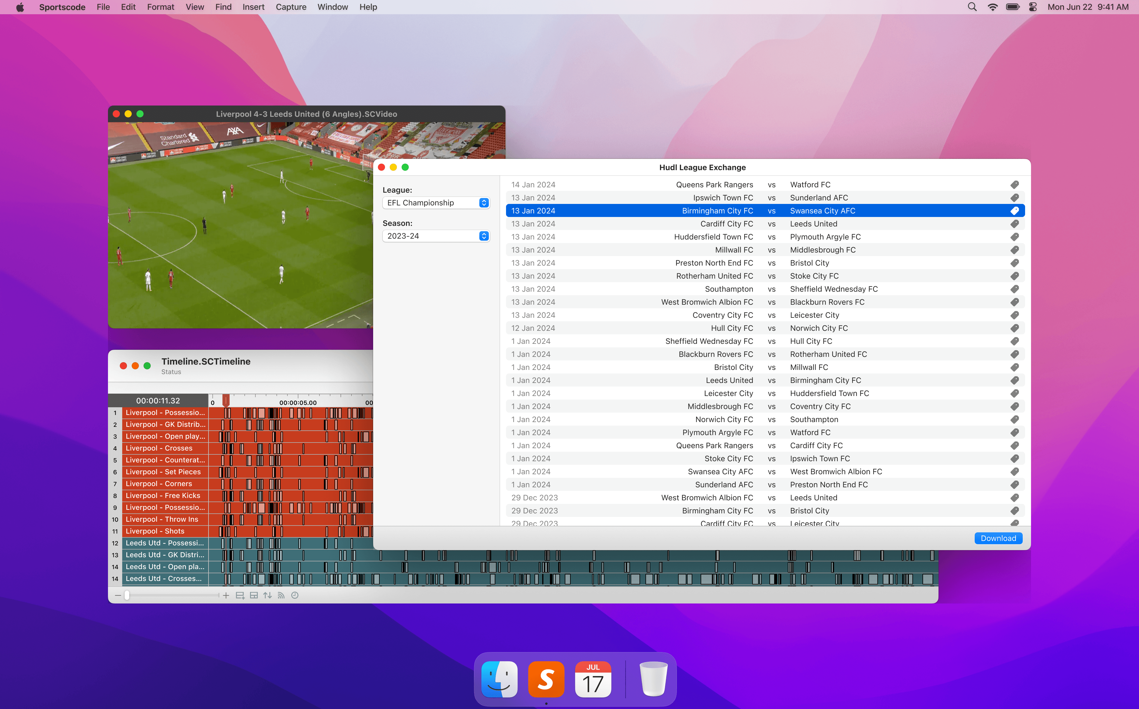 Bringing League Exchange natively into Hudl Sportscode